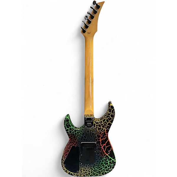 Used Kaman Applause GTX 23 Rainbow Crackle Solid Body Electric Guitar