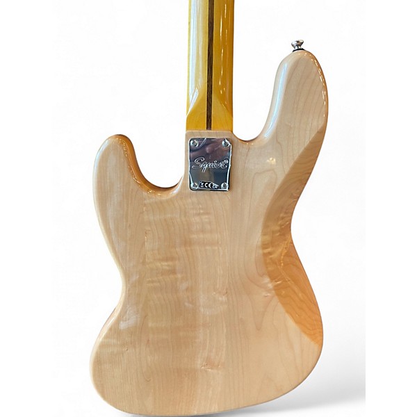 Used 2024 Squier Classic Vibe 70s Jazz Bass Natural Electric Bass Guitar