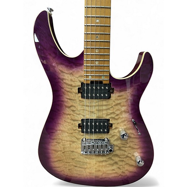 Used Shijie Tone Master TM-5 purple burst Solid Body Electric Guitar