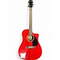 Used Fender CD140SCE Cherry Acoustic Electric Guitar thumbnail