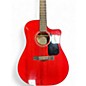 Used Fender CD140SCE Cherry Acoustic Electric Guitar