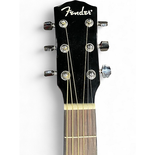 Used Fender CD140SCE Cherry Acoustic Electric Guitar