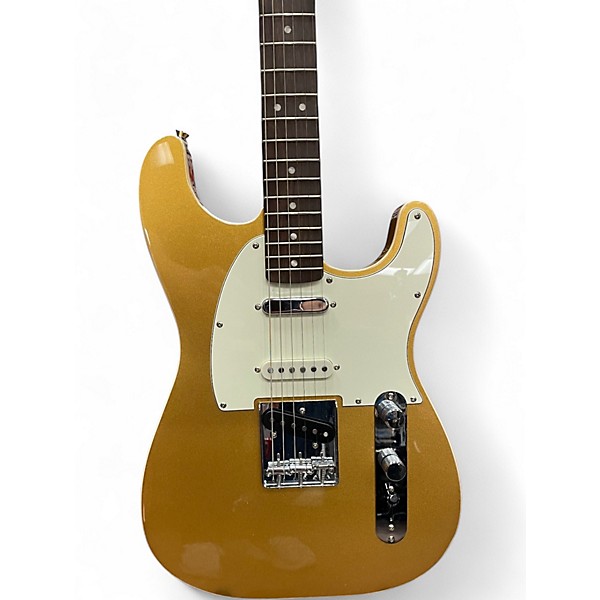 Used Squier PARANORMAL NASHVILLE STRATOCASTER Metallic Gold Solid Body Electric Guitar