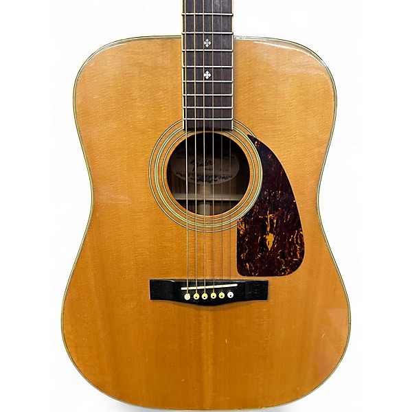 Used Fender f250 Antique Natural Acoustic Guitar