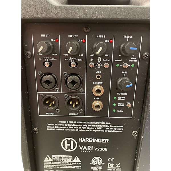 Used Harbinger V2308 Powered Speaker