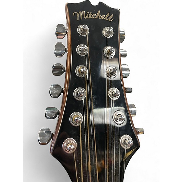 Used Mitchell D120-12E Natural 12 String Acoustic Electric Guitar