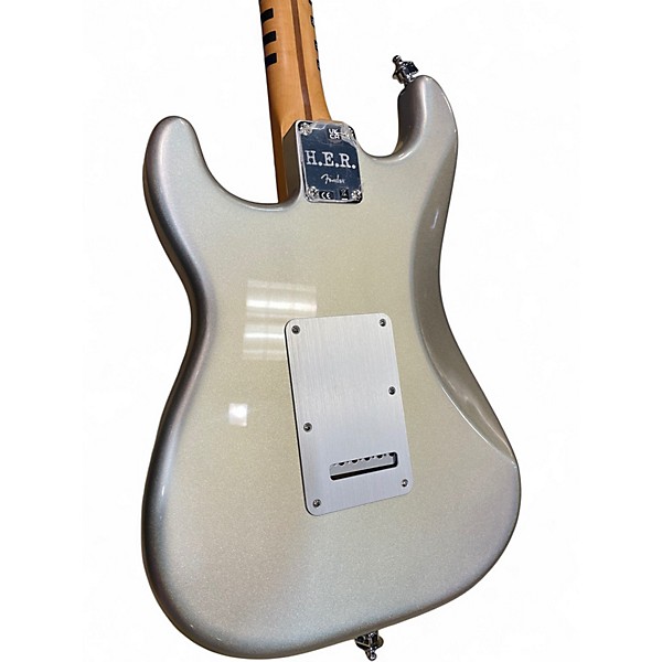 Used Fender H.E.R. Stratocaster CHROMER GLOW Solid Body Electric Guitar