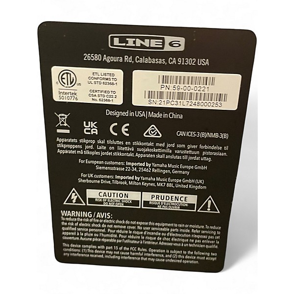 Used Line 6 POWERCAB 212 PLUS Powered Speaker