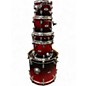 Used PDP by DW 5 Piece M5 MAPLE BLACK RED FADE Drum Kit