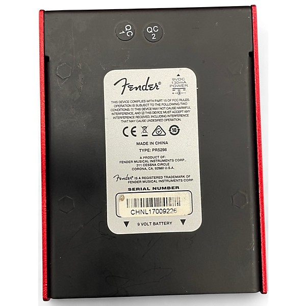 Used Fender santa ana overdrive Effect Pedal