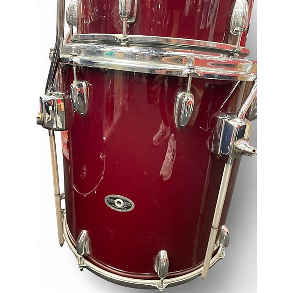 Used Slingerland 4 Piece Spirit Shell Pack Maroon Drum Kit