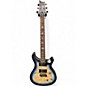 Used PRS SE Custom 24 Exotic 24 08 Poplar Burl Lake Blue Midnight Burst Solid Body Electric Guitar thumbnail