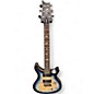 Used PRS SE Custom 24 Exotic 24 08 Poplar Burl Lake Blue Midnight Burst Solid Body Electric Guitar