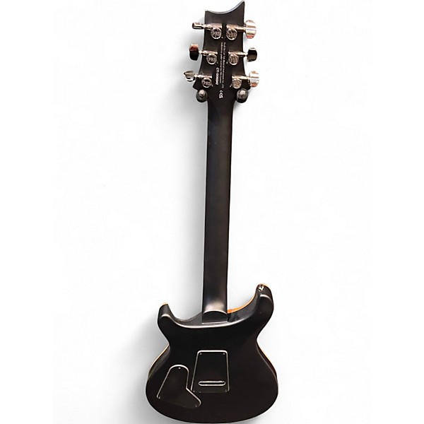 Used PRS SE Custom 24 Exotic 24 08 Poplar Burl Lake Blue Midnight Burst Solid Body Electric Guitar