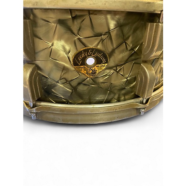 Vintage 1950s Ludwig 14in BROADWAY Black Pearl Drum