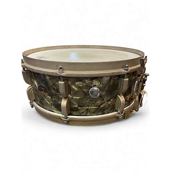 Vintage 1950s Ludwig 14in BROADWAY Black Pearl Drum