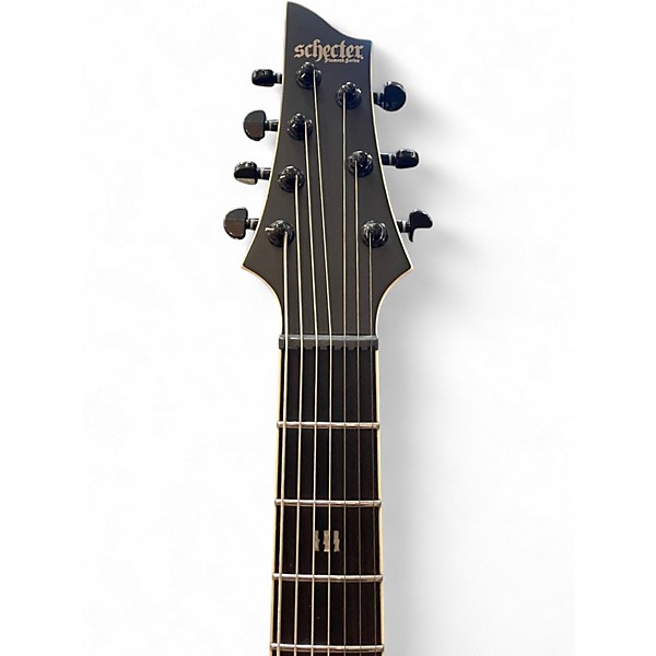 Used Schecter Guitar Research EVIL TWIN 7 Black Solid Body Electric Guitar