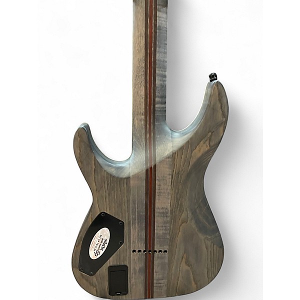 Used Schecter Guitar Research EVIL TWIN 7 Black Solid Body Electric Guitar