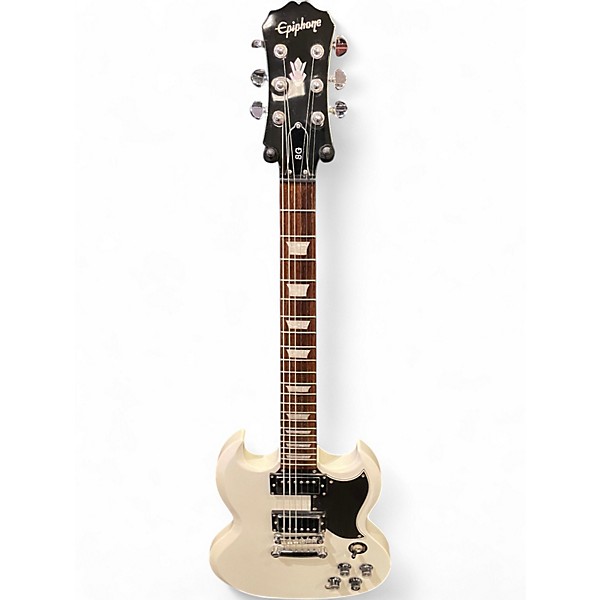 Used Epiphone Limited Edition Custom Shop SG G400 Alpine White Solid Body Electric Guitar
