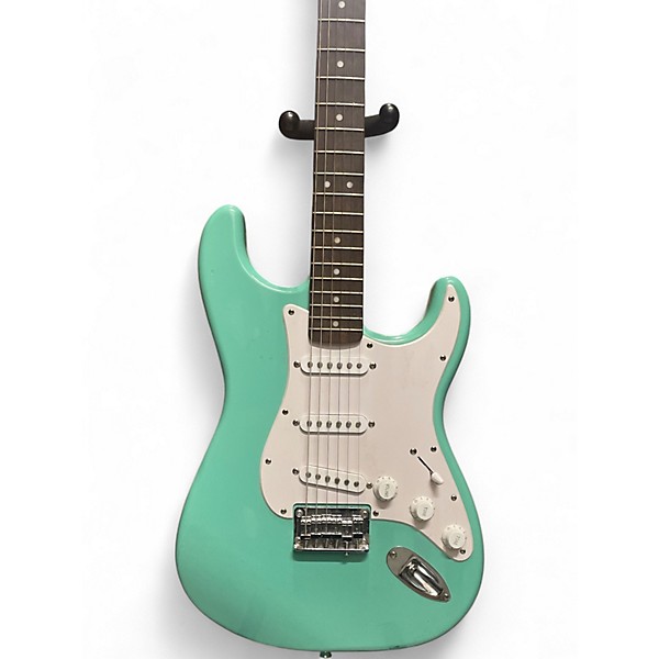 Used Squier Sonic Stratocaster Teal Solid Body Electric Guitar