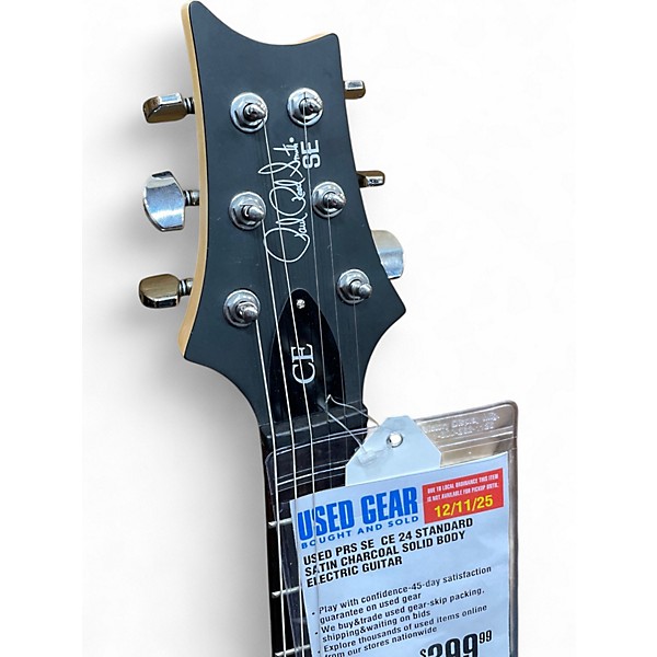 Used PRS SE  CE 24 STANDARD SATIN CHARCOAL Solid Body Electric Guitar