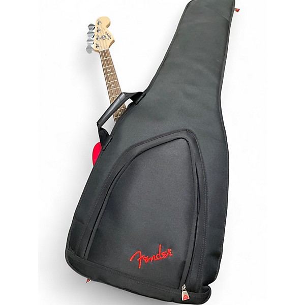 Used Squier MINI PRECISION BASS RED Electric Bass Guitar