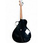 Used Fender Kingman Acoustic Electric Bass Black Acoustic Bass Guitar