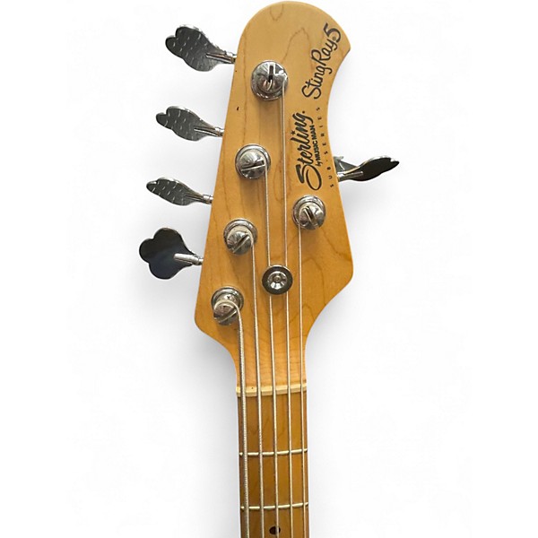 Used Sterling by Music Man STINGRAY 5 Black Electric Bass Guitar