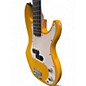 Used Glarry GP Yellow Electric Bass Guitar