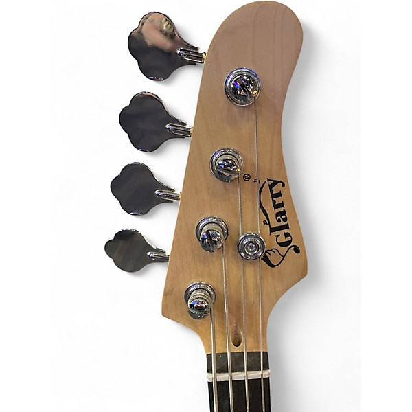 Used Glarry GP Yellow Electric Bass Guitar