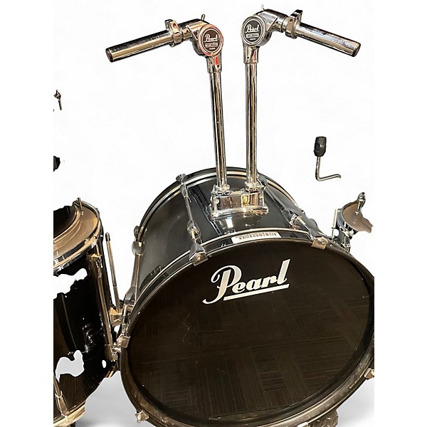 Used Pearl 4 Piece Export Black Drum Kit
