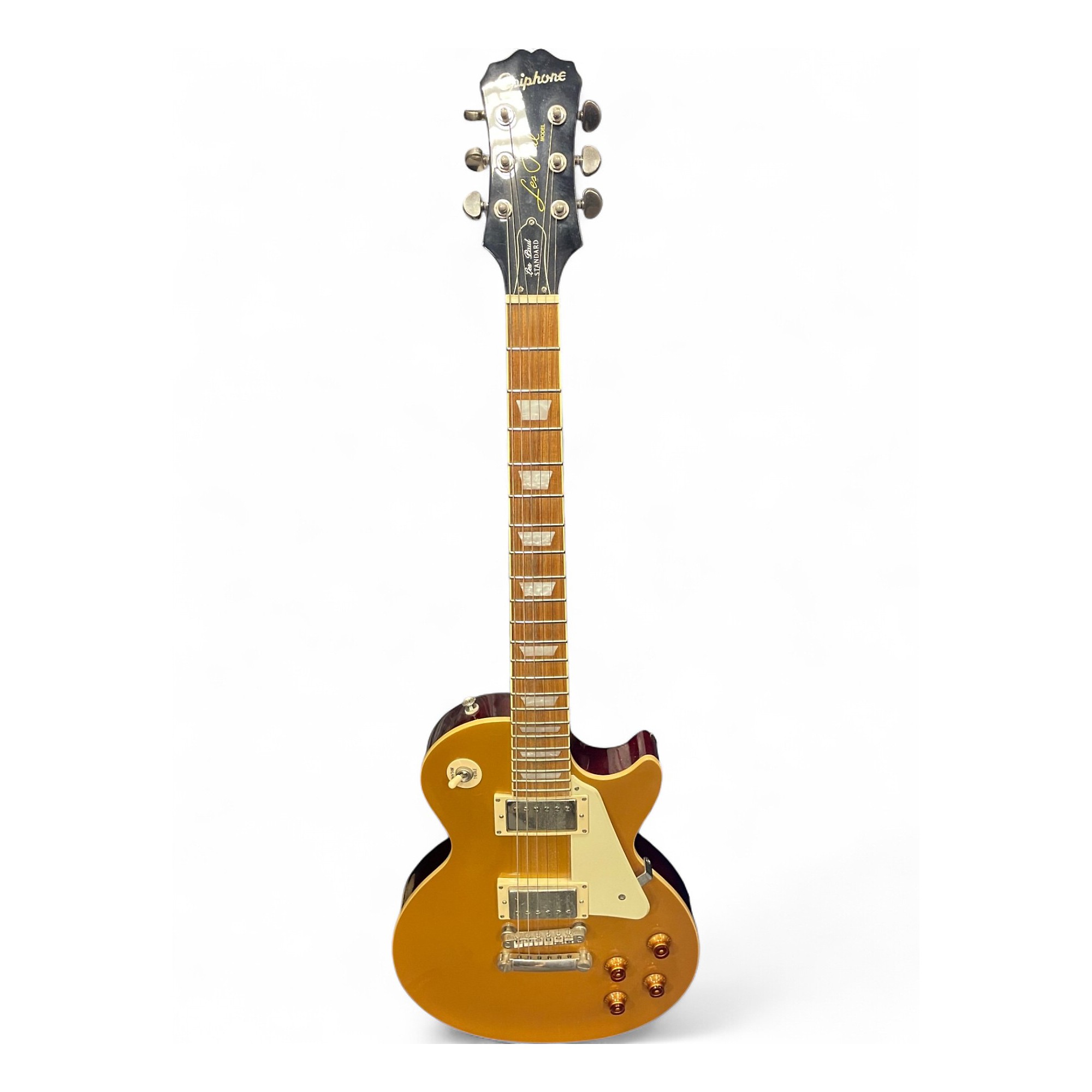 Used Epiphone Les Paul Standard Gold Top Solid Body Electric
