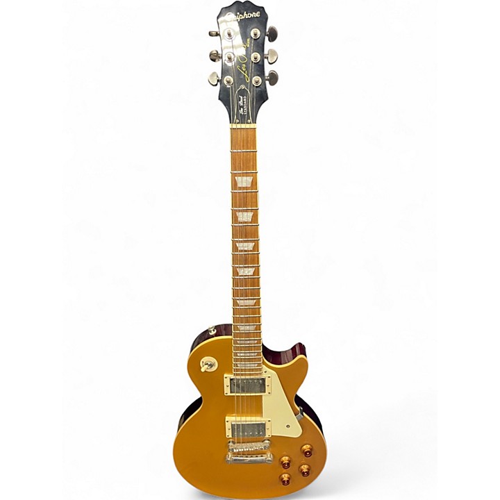 Used Epiphone Les Paul Standard Gold Top Solid Body Electric