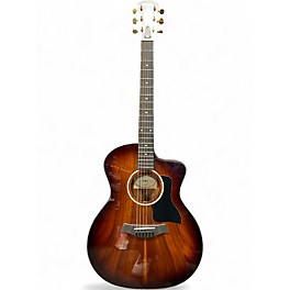 Used Taylor 224CEKDLX 2 Color Sunburst Acoustic Electric Guitar