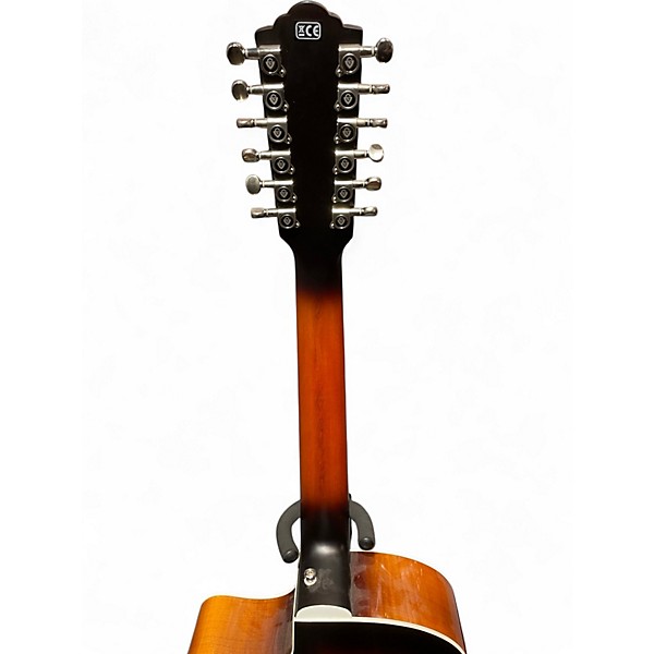 Used Guild F2512CE Deluxe Sunburst 12 String Acoustic Electric Guitar