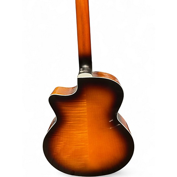 Used Guild F2512CE Deluxe Sunburst 12 String Acoustic Electric Guitar