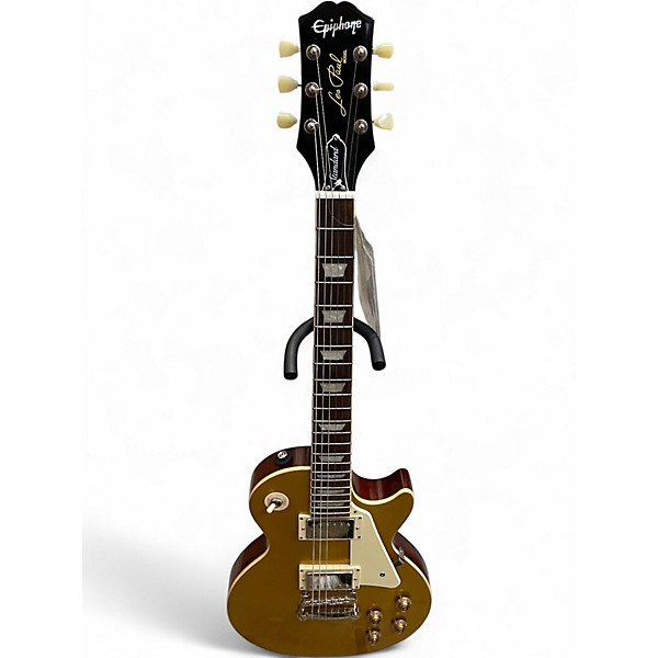 Used Epiphone Les Paul Standard Gold Top Solid Body Electric Guitar
