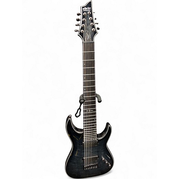 Used Schecter Guitar Research HELLRAISER HYBRID Trans Black Solid Body Electric Guitar