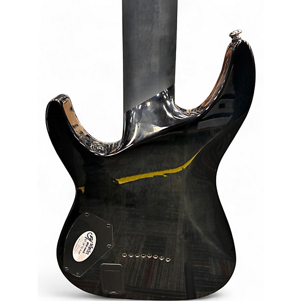 Used Schecter Guitar Research HELLRAISER HYBRID Trans Black Solid Body Electric Guitar