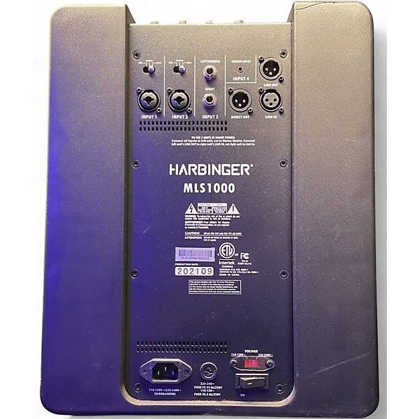 Used Harbinger MLS1000 Powered Speaker