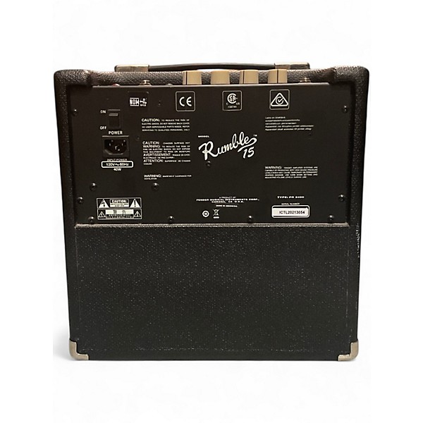 Used Fender Rumble 15 15W 1X8 Bass Combo Amp