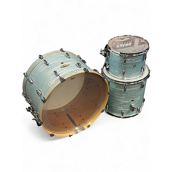 Used Pearl 3 Piece Session Studio Select Ice Blue Oyster Drum Kit