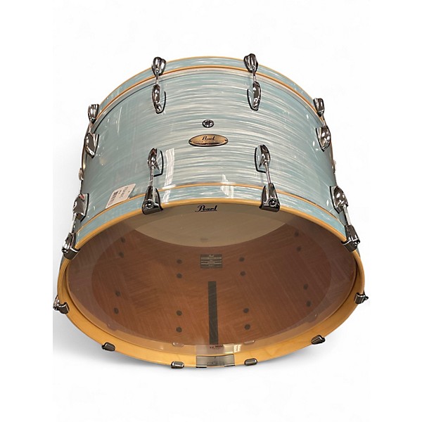 Used Pearl 3 Piece Session Studio Select Ice Blue Oyster Drum Kit