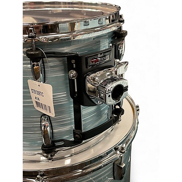 Used Pearl 3 Piece Session Studio Select Ice Blue Oyster Drum Kit