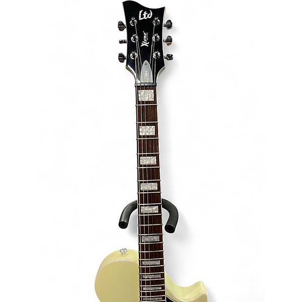 Used ESP Xtone PS-1 Antique Ivory Hollow Body Electric Guitar