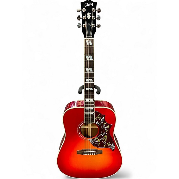 Used Gibson Hummingbird Standard Cherry Sunburst Acoustic Electric Guitar