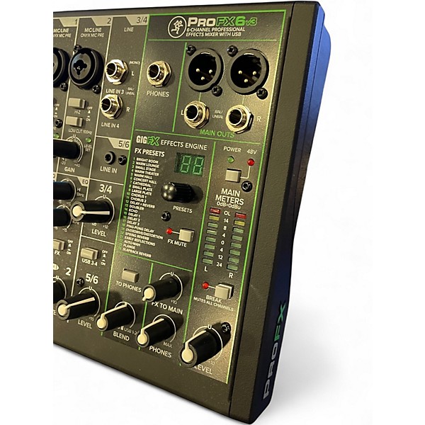 Used Mackie PROFX6V3 Unpowered Mixer