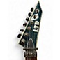 Used ESP LTD MH401QM See-Thru Blue Solid Body Electric Guitar
