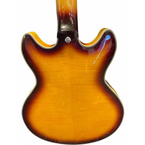 Used D'Angelico Premier Series DC 2 Color Sunburst Hollow Body Electric Guitar