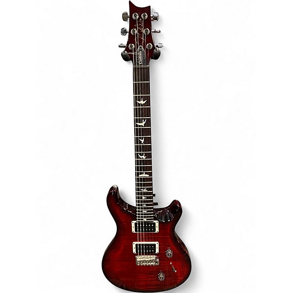Used 2024 PRS CUSTOM 25 S2 Fire Red Burst Solid Body Electric Guitar